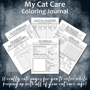 My Cat Care Coloring Journal